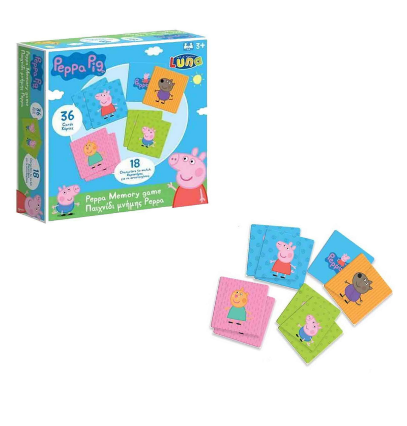 Peppa Pig Memory Game 36 Cards